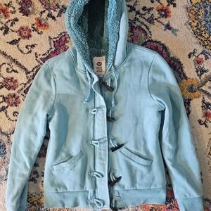 ROXY wear me share me love me coat - M Sherpa FullZip Hooded